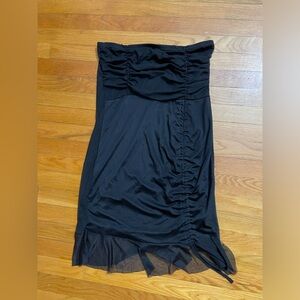 PrettyLittleThing Black Strapless Bodycon Dress